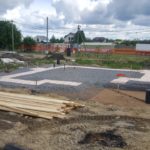 Подготовка под плиту фундамента дома из газобетона с утеплением